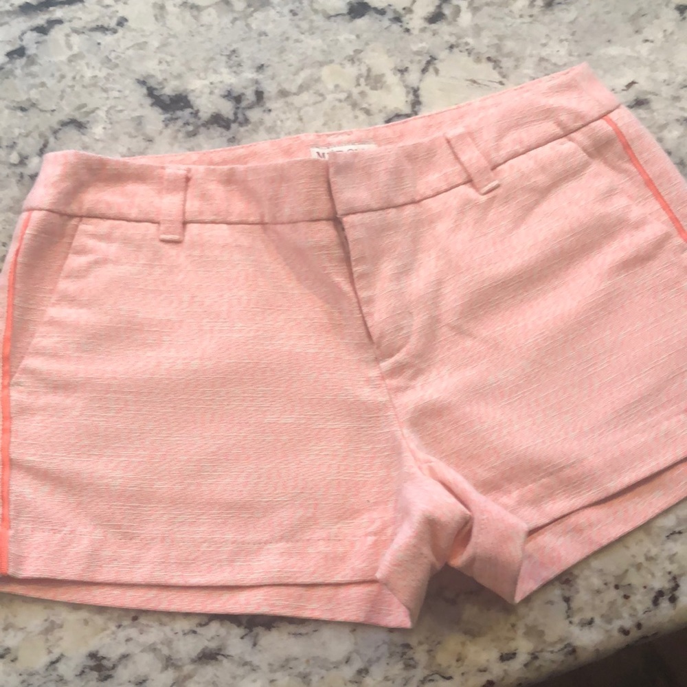 Bright orange shorts